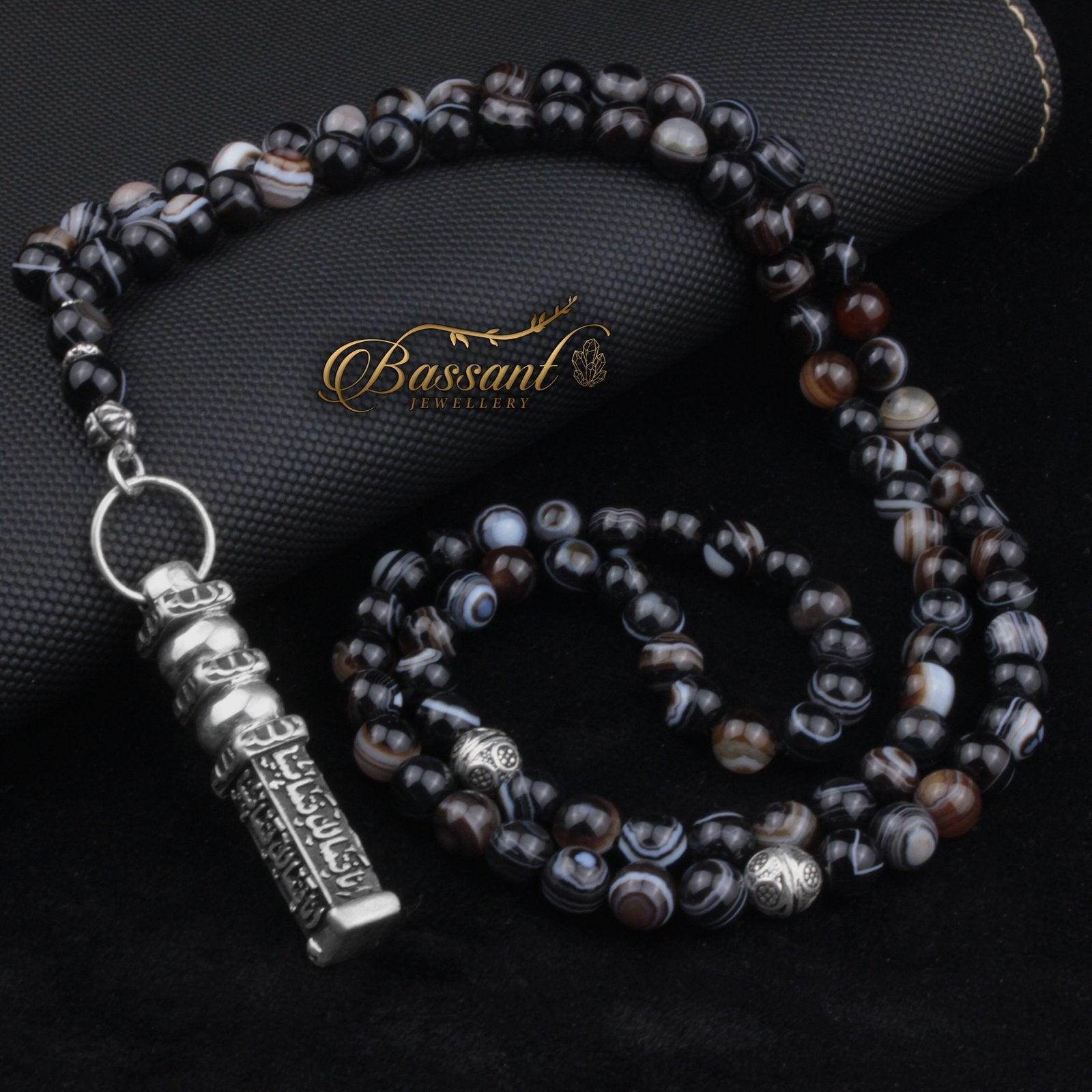 Suleiman Agate Rosary - Bassant Jewellery