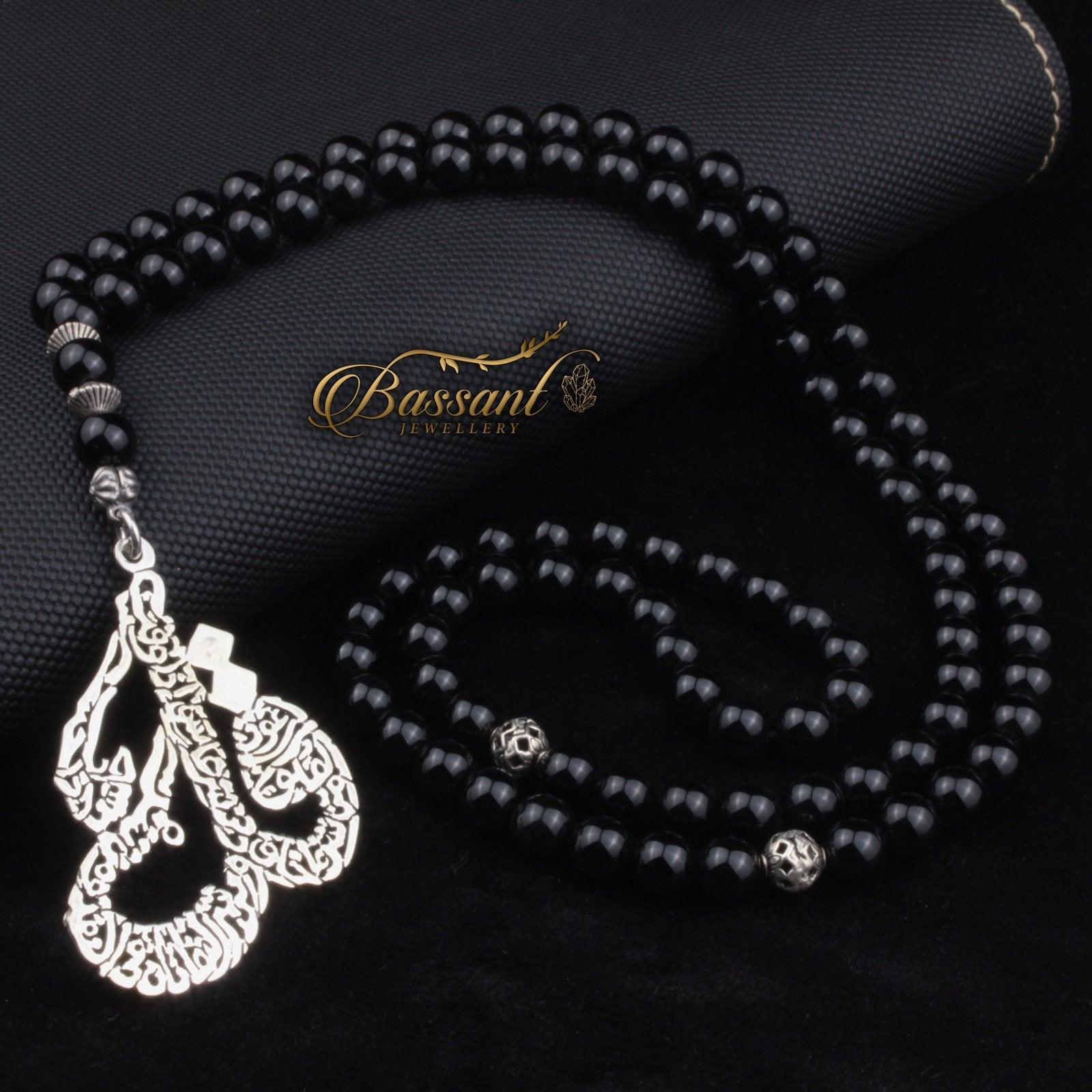 Black Agate - Onyx Rosary - Bassant Jewellery