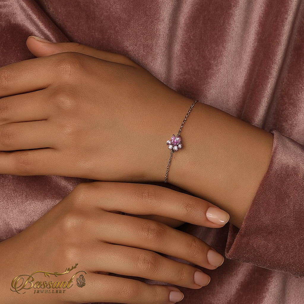 اسورة فضة عيار ٩٢٥ Teddy | Teddy Sterling Silver 925 Bracelet | Bassant Jewellery