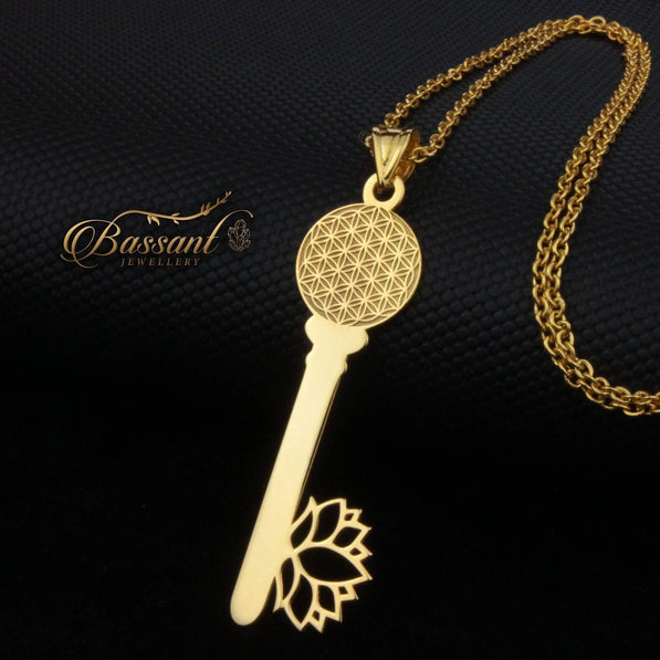 Flower of Life Key - Bassant Jewellery