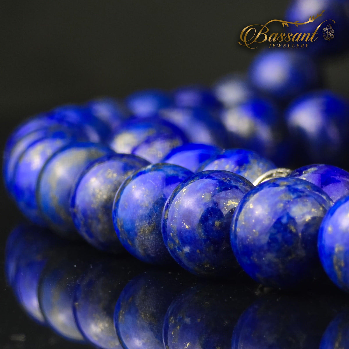 سبحة حجر كريم اللازورد | أحجار كريمة و فضة عيار ٩٢٥ | Lapis Lazuli gemstone Islamic prayer beads - Silver 925 | Bassant Jewellery