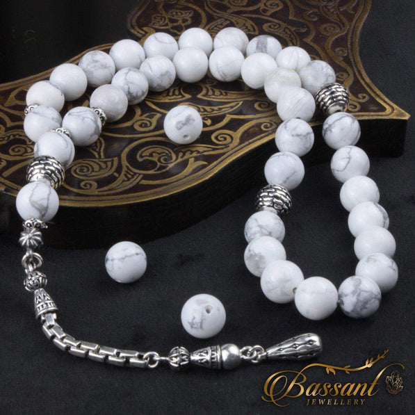 White Howlite Rosary - Bassant Jewellery