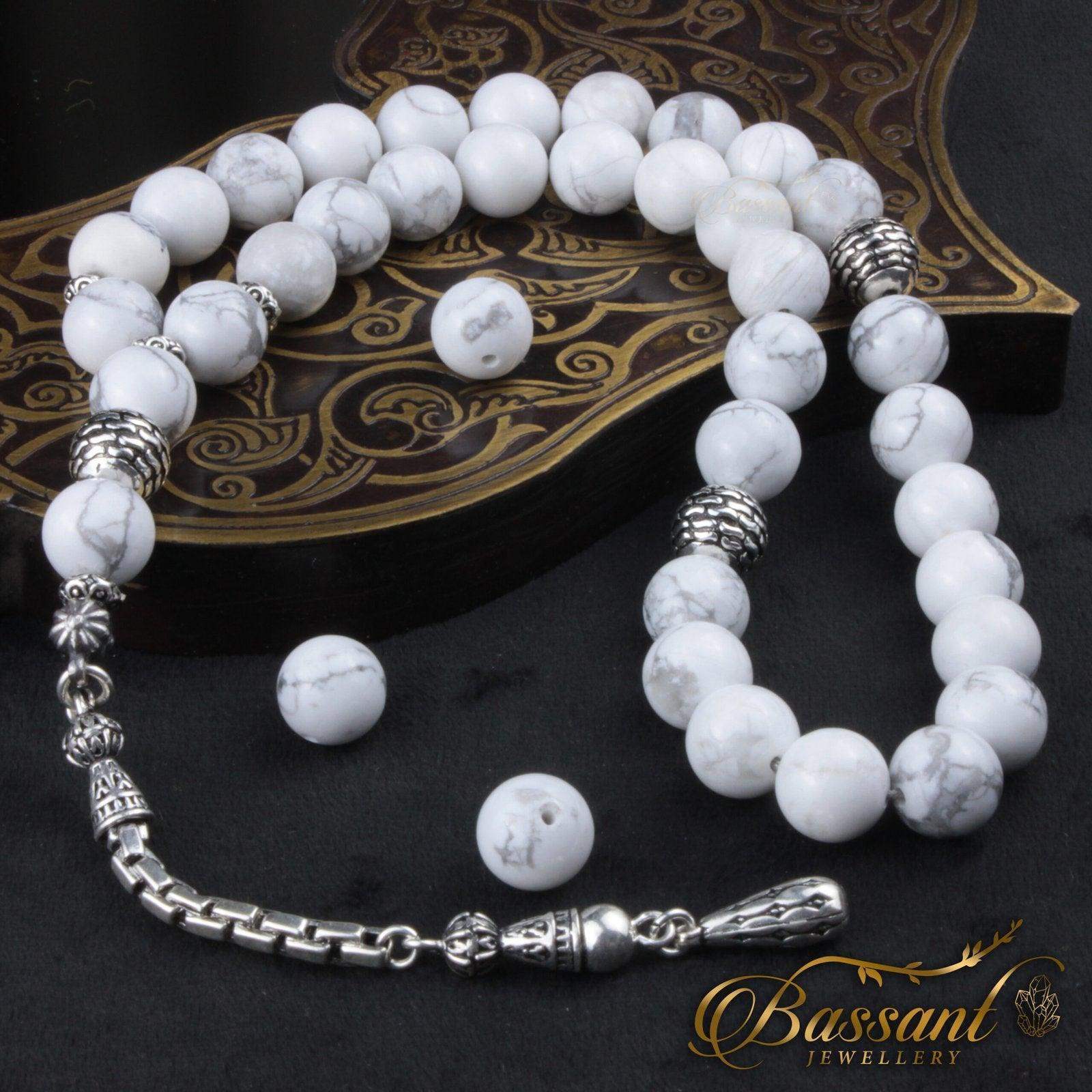 White Howlite Rosary - Bassant Jewellery