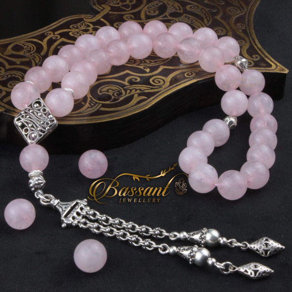 Rose Quartz Rosary - Bassant Jewellery