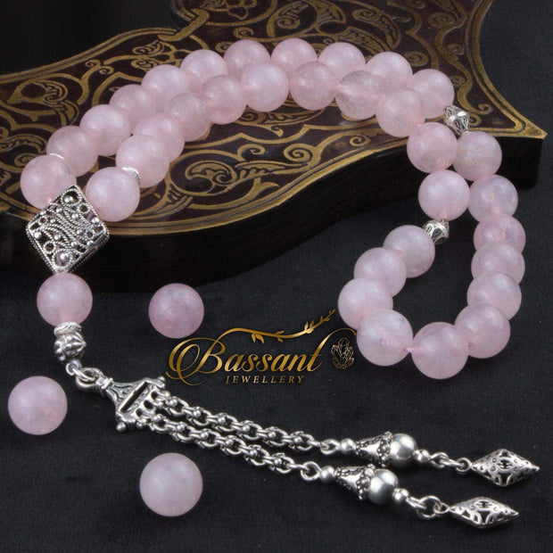 Rose Quartz Rosary - Bassant Jewellery