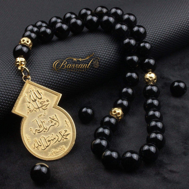 Black Agate - Onyx Rosary - Bassant Jewellery
