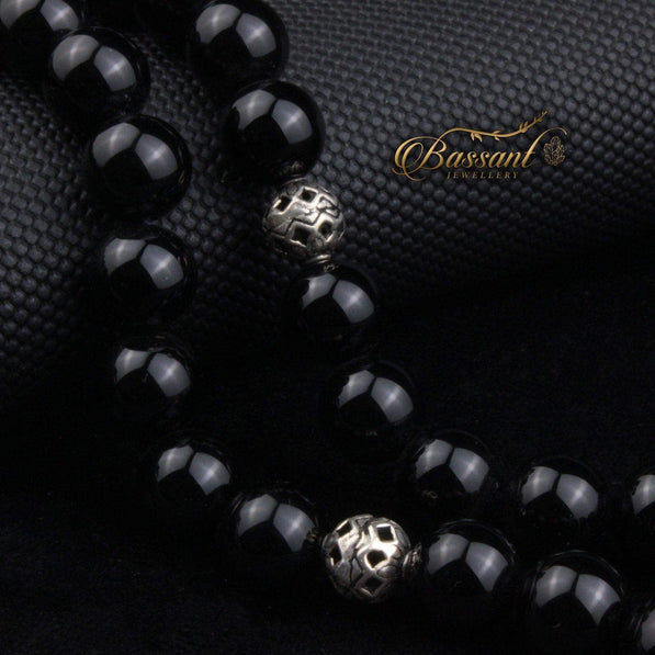 Black Agate - Onyx Rosary - Bassant Jewellery