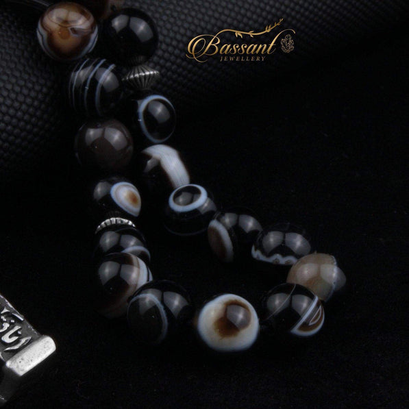 Suleiman Agate Rosary - Bassant Jewellery