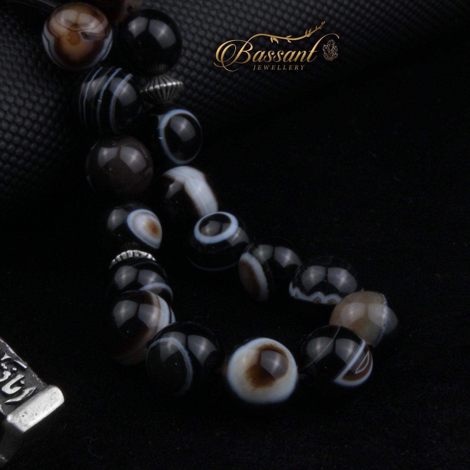 Suleiman Agate Rosary - Bassant Jewellery