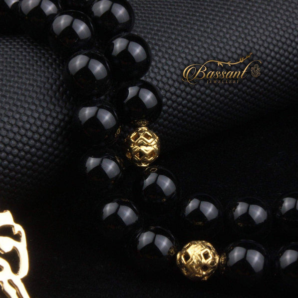 Black Agate - Onyx Rosary - Bassant Jewellery
