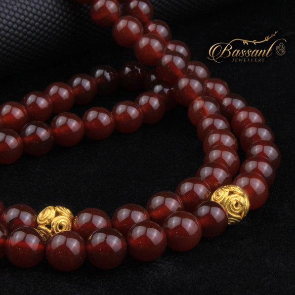 Red Agate Rosary - Bassant Jewellery