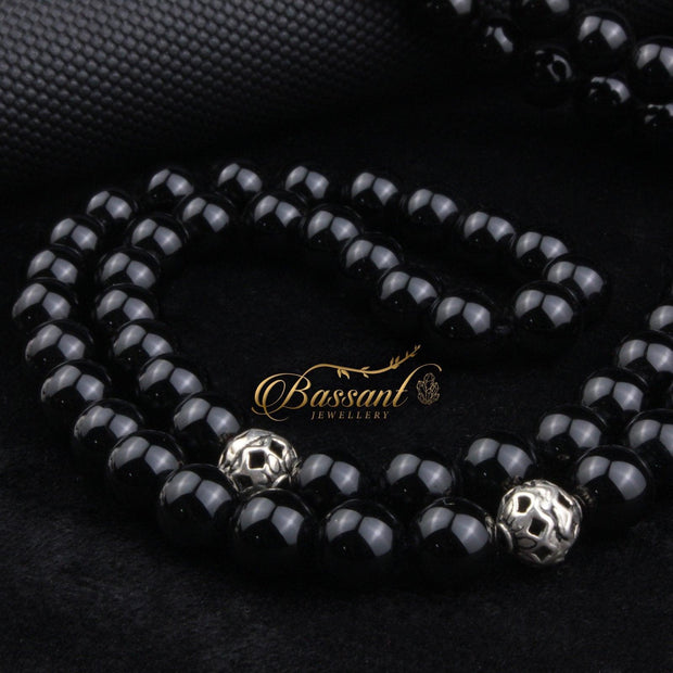 Black Agate - Onyx Rosary - Bassant Jewellery