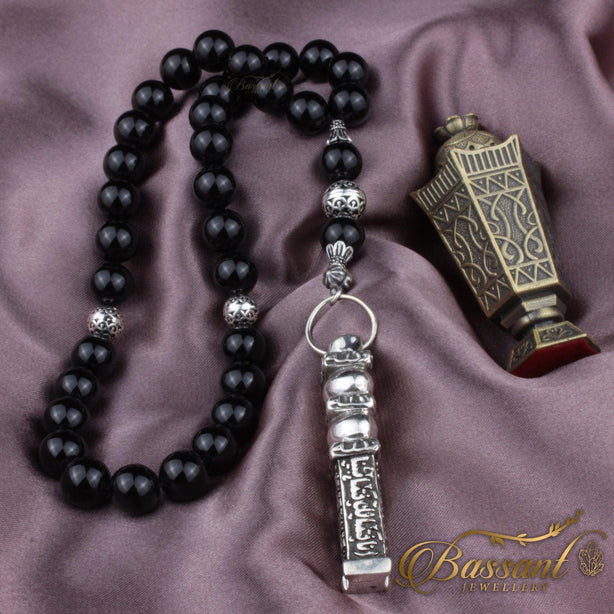 Black Agate - Onyx Rosary - Bassant Jewellery