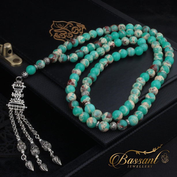 Aqua Impression Jasper Rosary - Bassant Jewellery