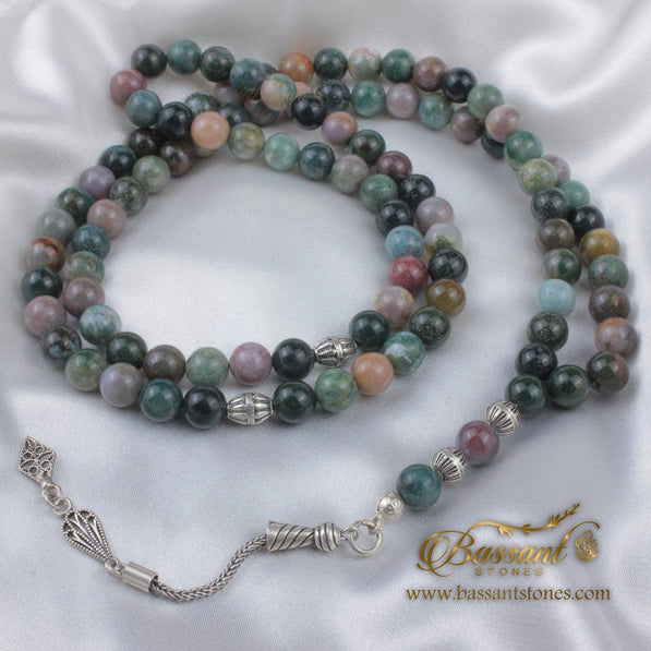Moss agate Rosary - Bassant Jewellery