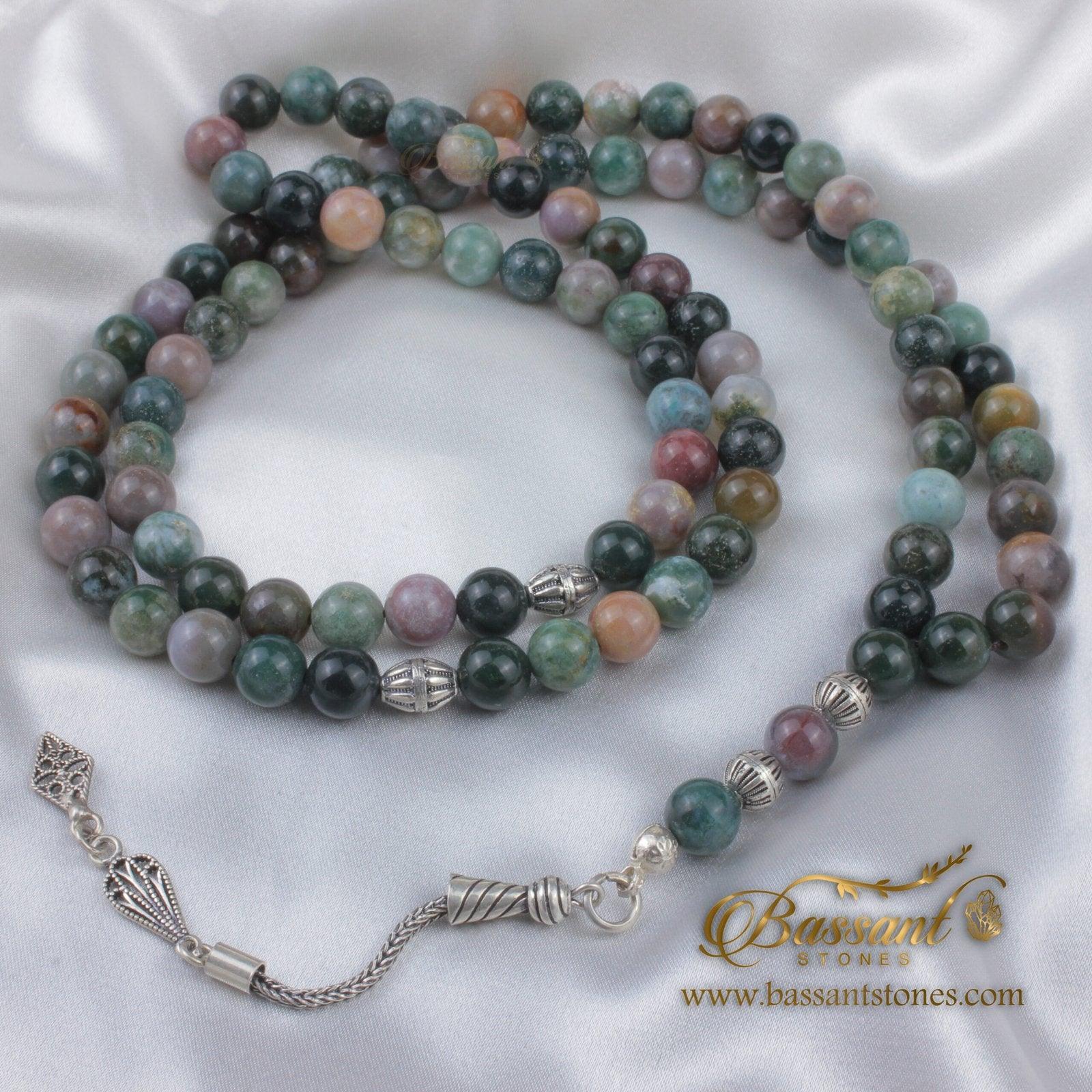 Moss agate Rosary - Bassant Jewellery