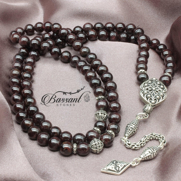 Garnet Royal Rosary - Bassant Jewellery