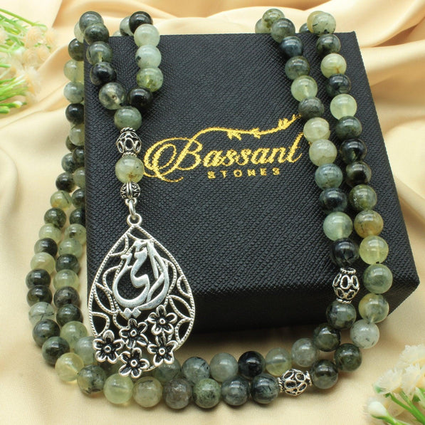 Prehnite Rosary - Bassant Jewellery