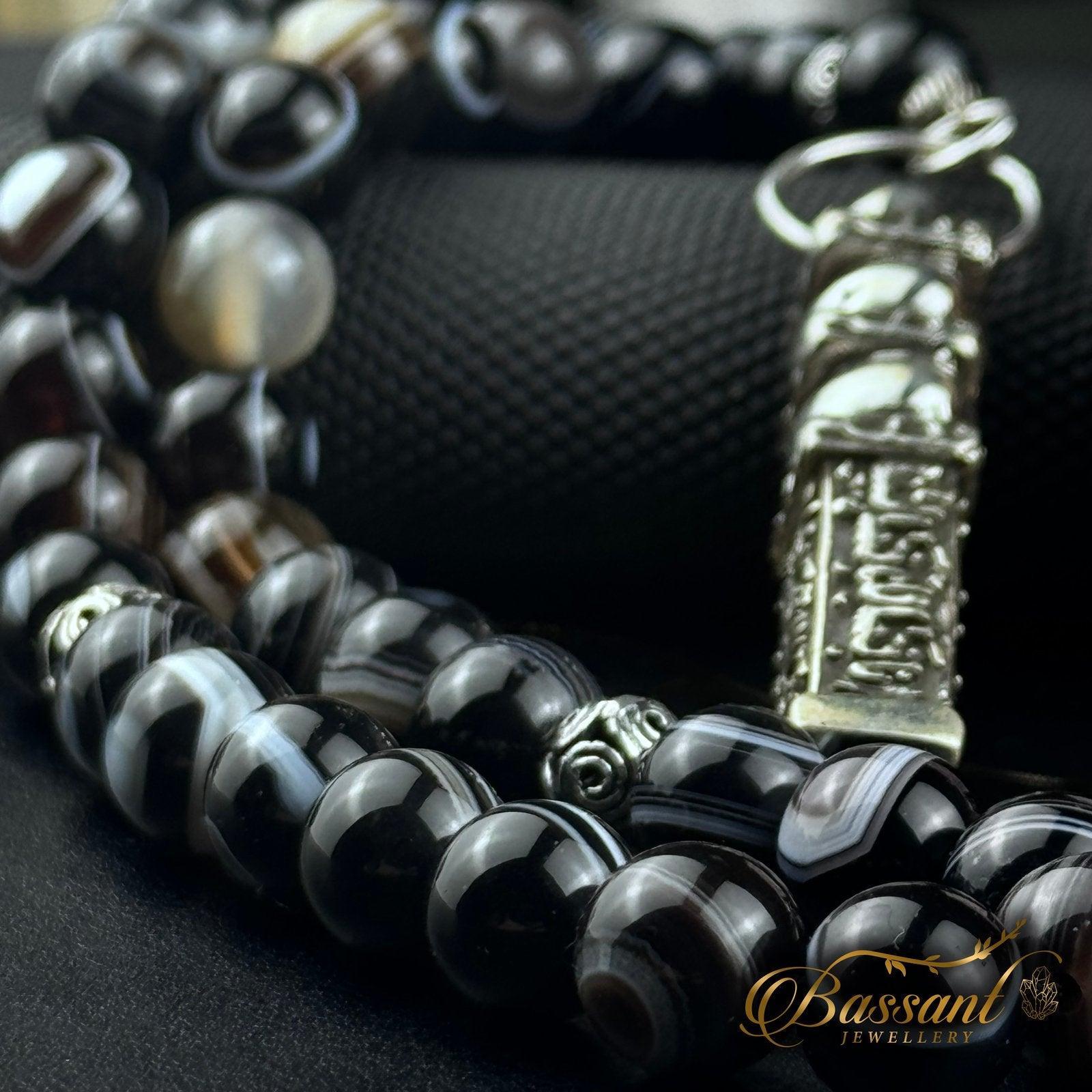 Suleiman Agate Rosary - Bassant Jewellery