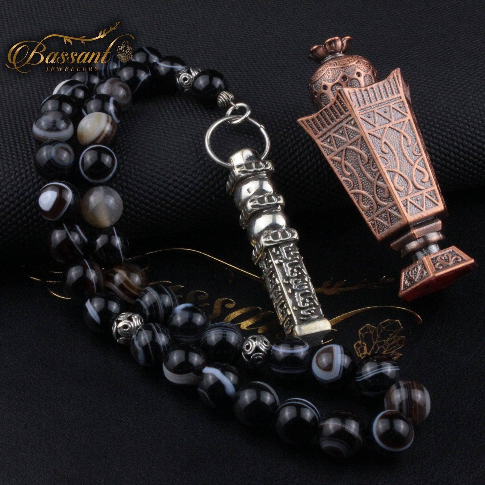 Suleiman Agate Rosary - Bassant Jewellery