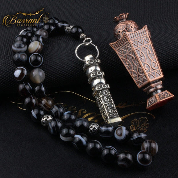 Suleiman Agate Rosary - Bassant Jewellery