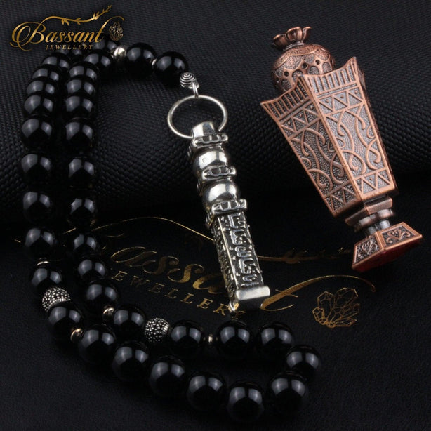 Black Agate - Onyx Rosary - Bassant Jewellery