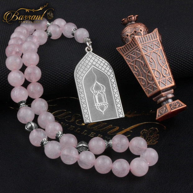 Rose Quartz Rosary - Bassant Jewellery