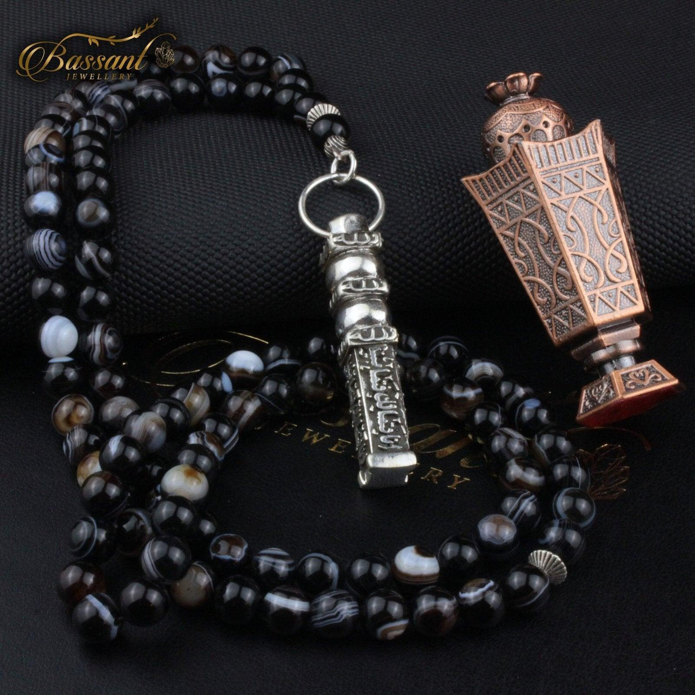 Suleiman Agate Rosary - Bassant Jewellery