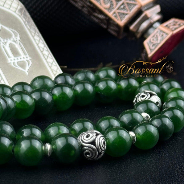 Green Jade Rosary - Bassant Jewellery
