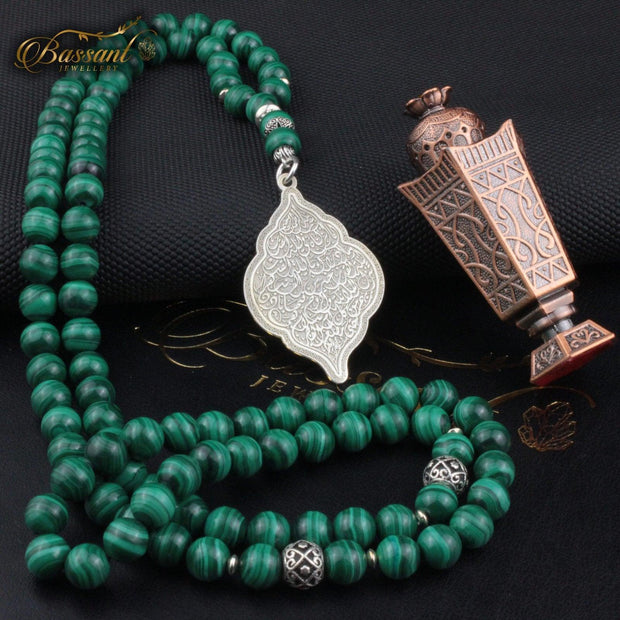 Malachite Rosary - Bassant Jewellery