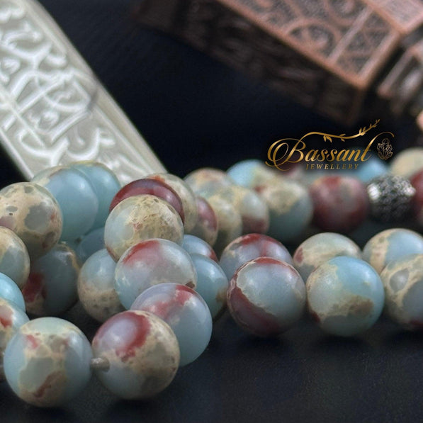 Imperial Jasper Rosary - Bassant Jewellery