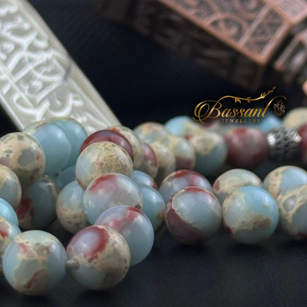 Imperial Jasper Rosary - Bassant Jewellery