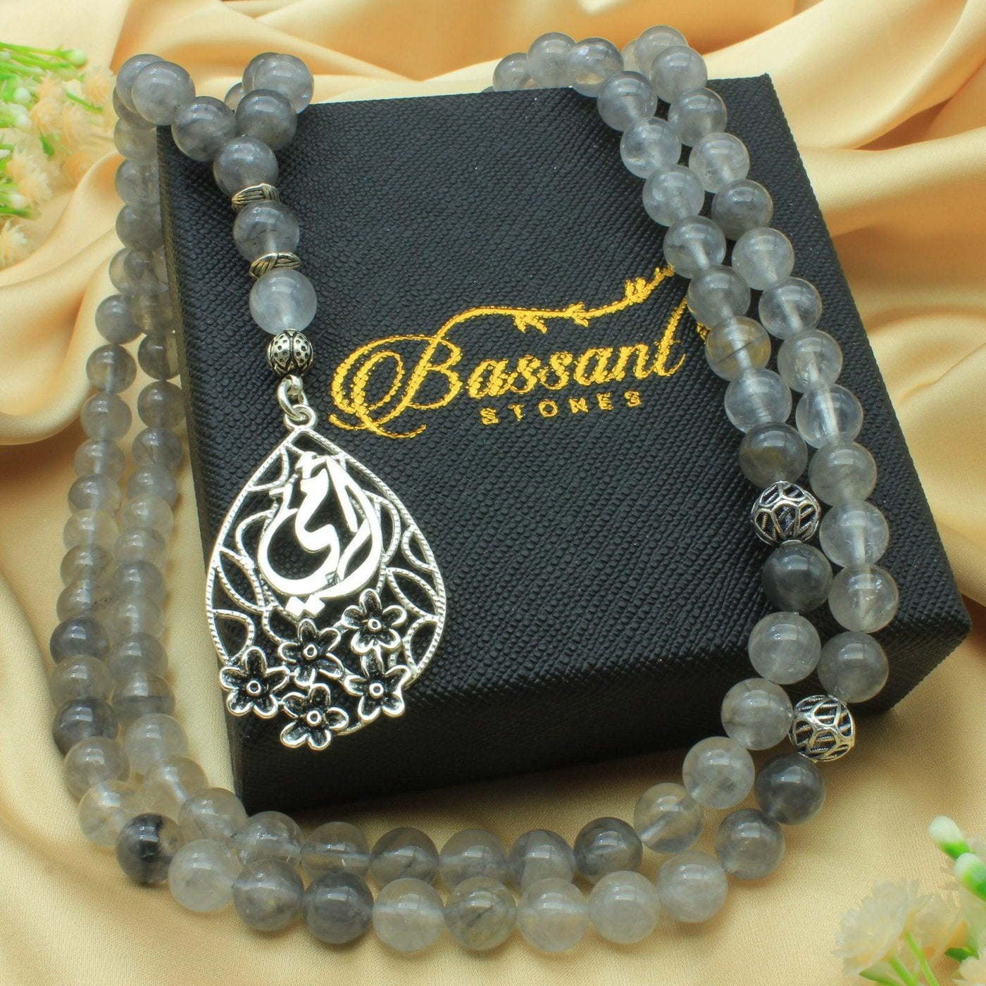 Cloud Quartz Rosary - Bassant Jewellery