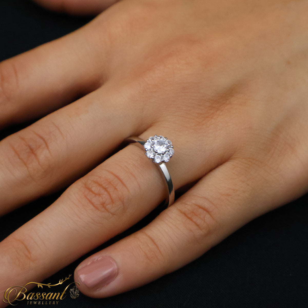 خاتم فضة عيار ٩٢٥ Rose | Rose Sterling Silver 925 Ring | Bassant Jewellery