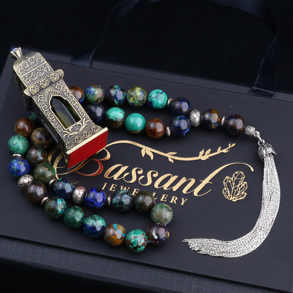 Azurite Rosary - Bassant Jewellery
