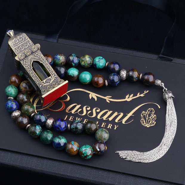 Azurite Rosary - Bassant Jewellery
