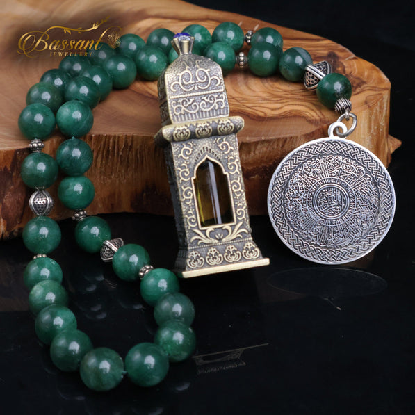 Green Apatite Rosary - Bassant Jewellery
