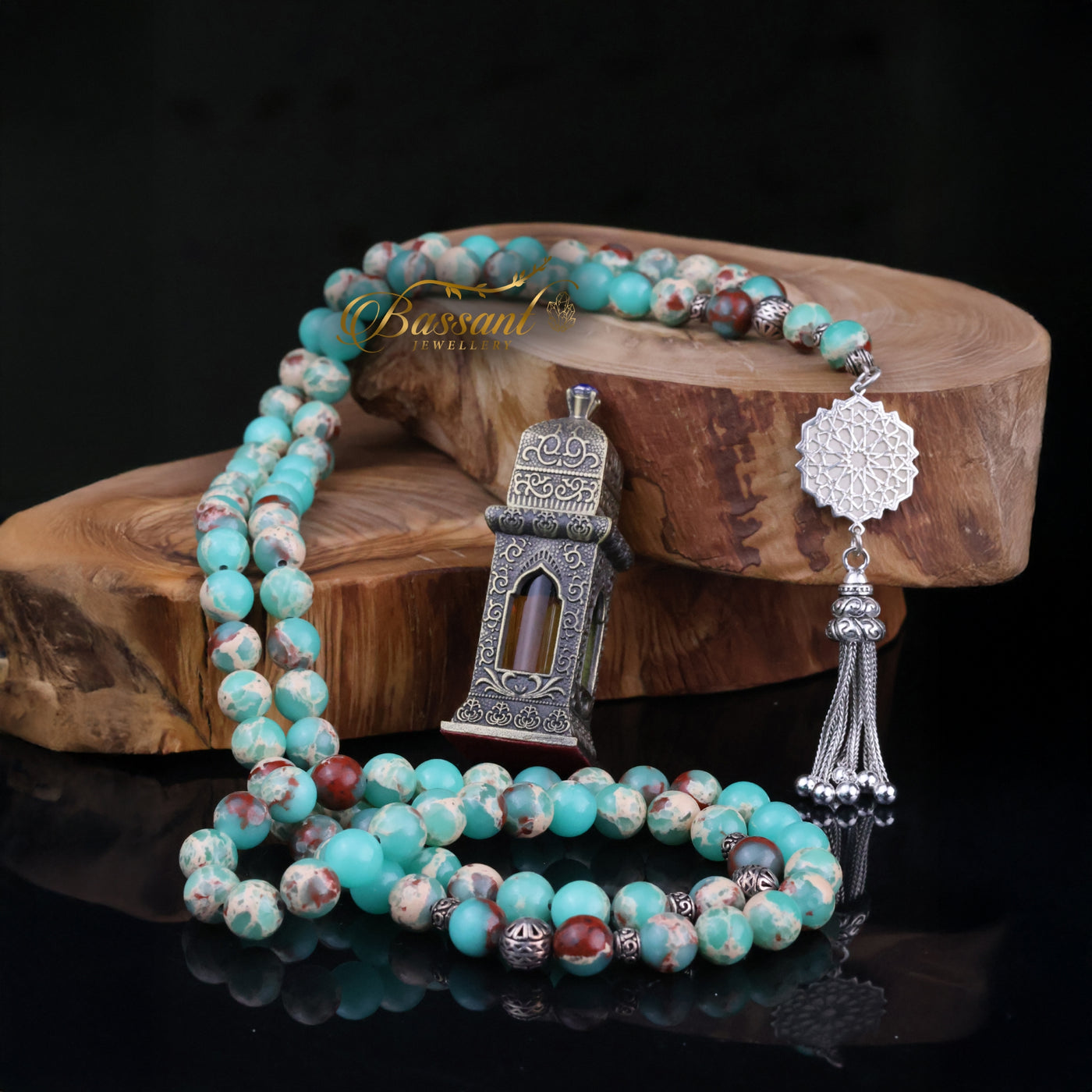 Aqua Impression Jasper Rosary