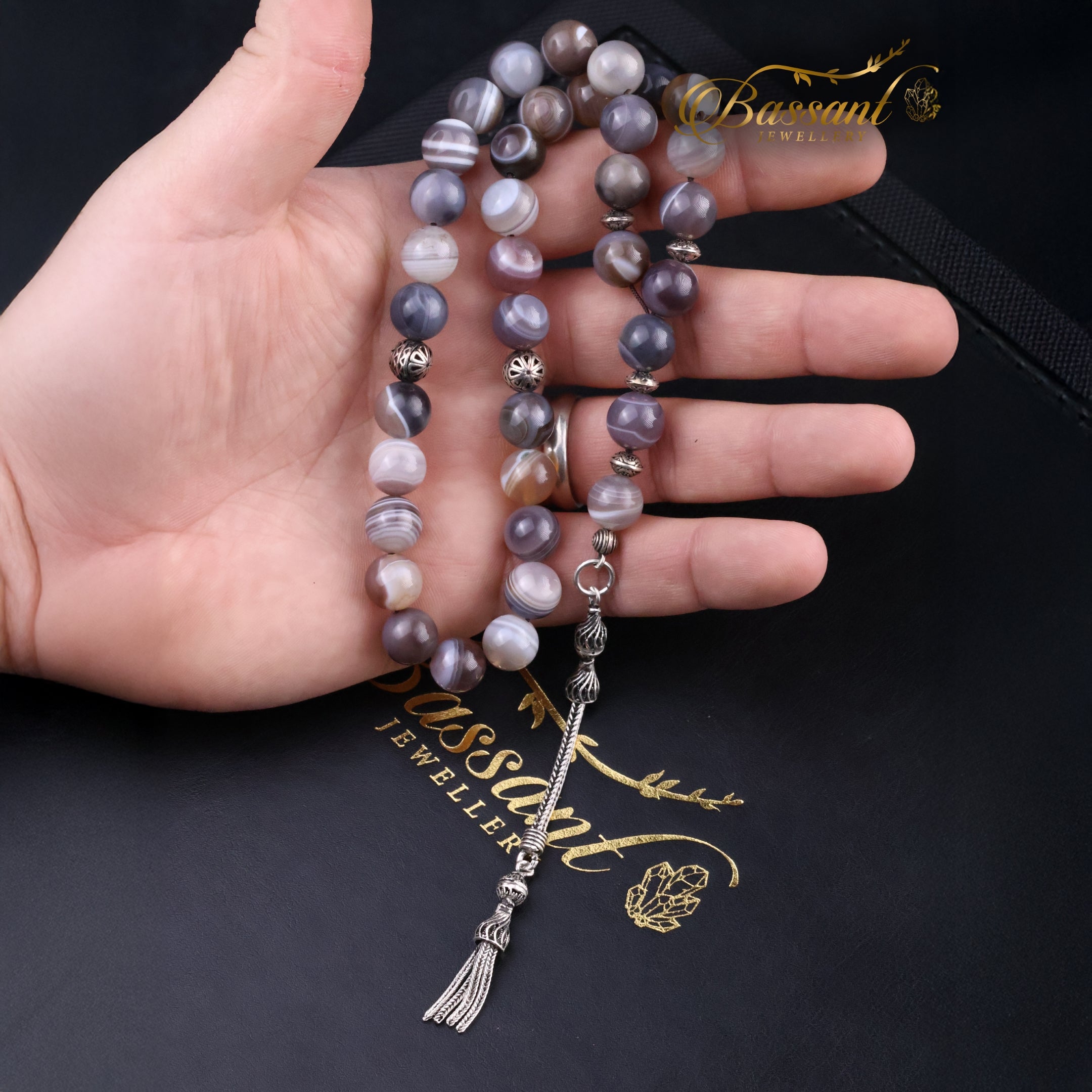 Botswana Agate Rosary