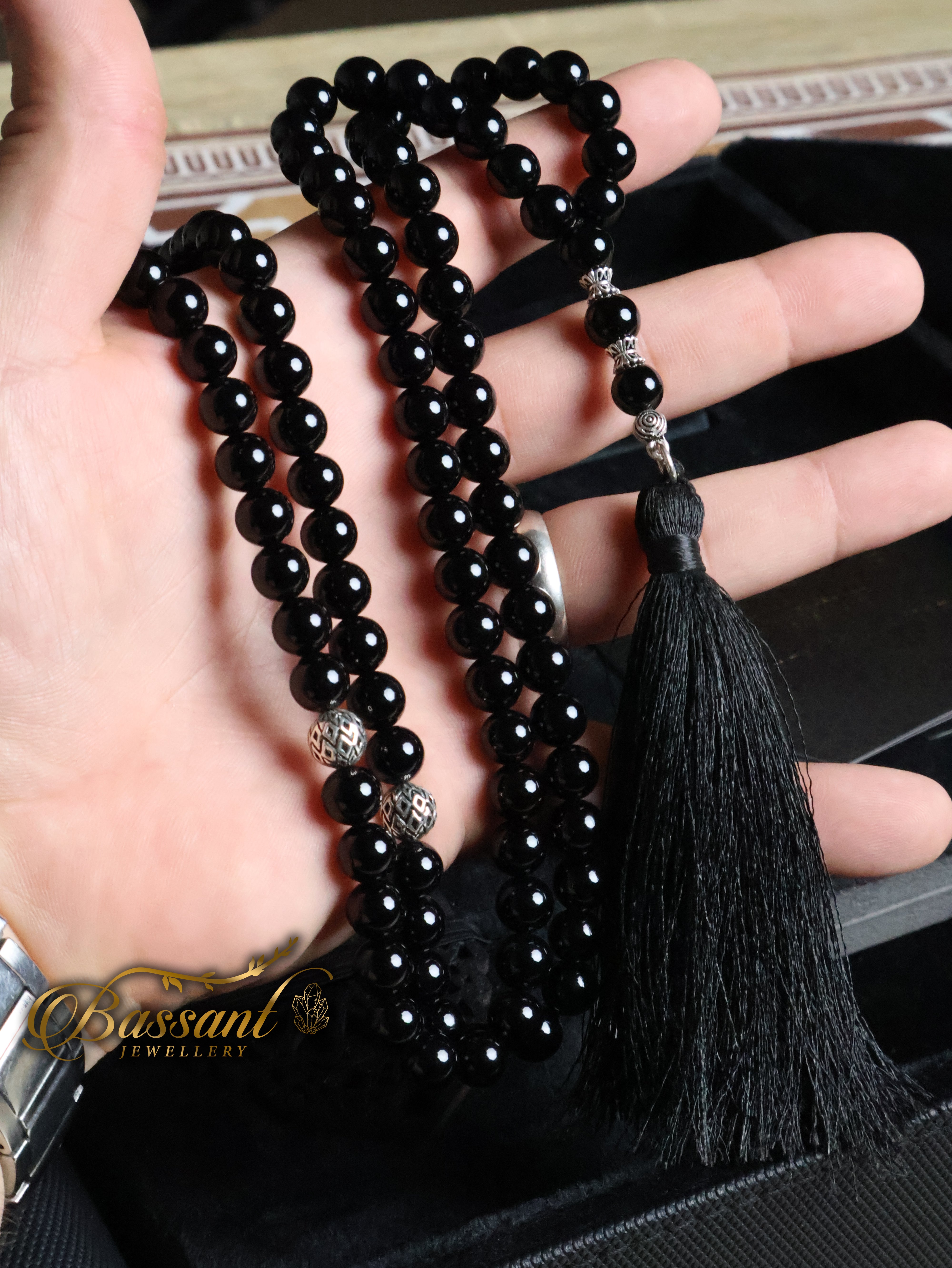 Black Agate - 99 Beads