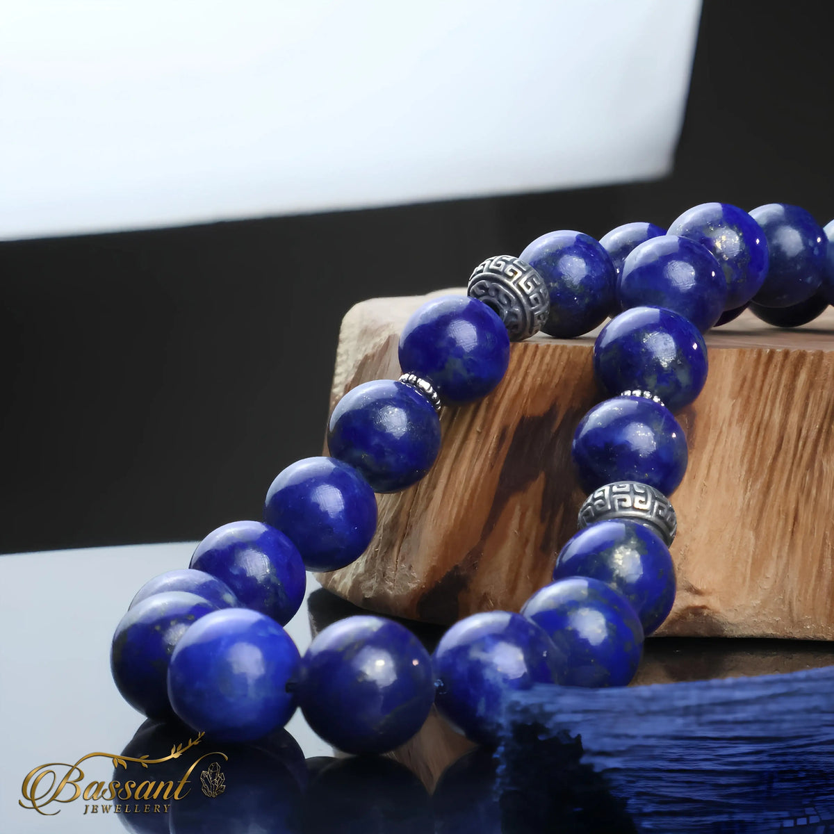 سبحة حجر كريم اللازورد | أحجار كريمة و فضة عيار ٩٢٥ | Lapis Lazuli gemstone Islamic prayer beads - Silver 925 | Bassant Jewellery