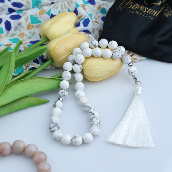 White Howlite Rosary