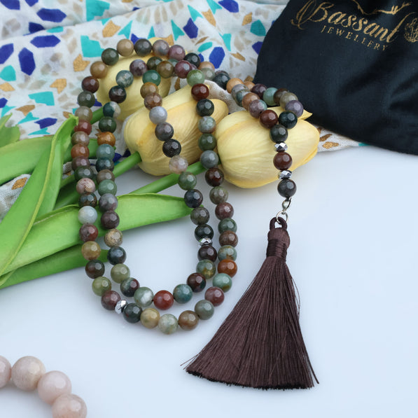 Moss Agate Rosary