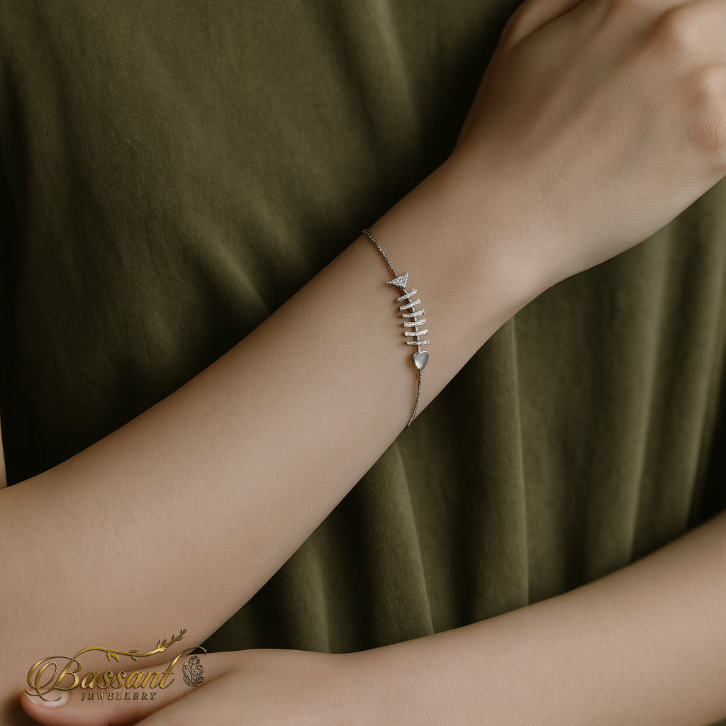 اسورة فضة عيار ٩٢٥ Sky Fish | Sky Fish Sterling Silver 925 Bracelet | Bassant Jewellery
